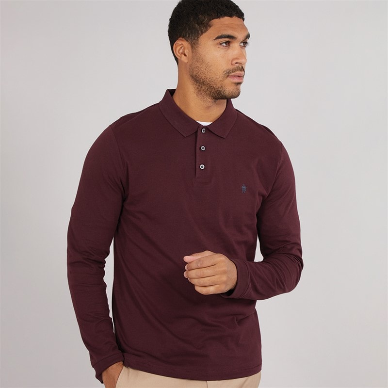 French Connection Herren L/S J Poloshirt Chateaux/Marine