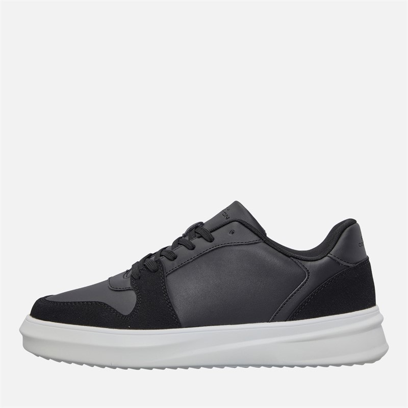 French Connection Heren Hybride Court Trainers Zwart/Wit