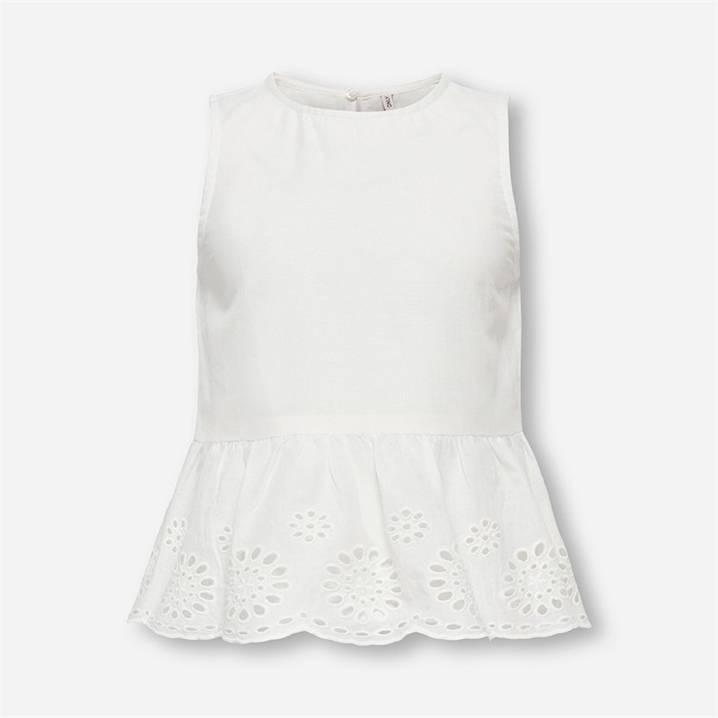Only Fille Mini Bondi Life Haut Cloud Dancer