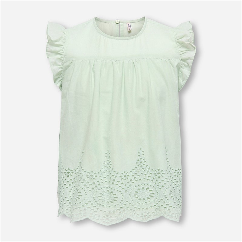Only Mädchen Bondi Life Rüschen Top Green Lily
