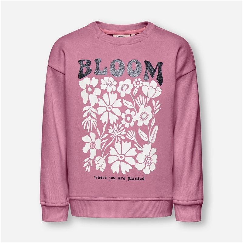 Only Meisjes Mini Gerbera Leven Sweater Mauve Orchid