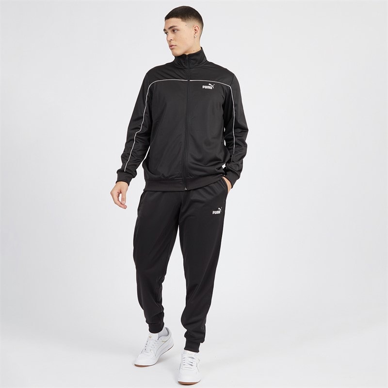 Puma Trainingspak Heren met Piping Puma Zwart