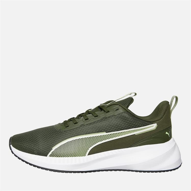 Puma Heren Flyer Lite 3 Neutrale Hardloopschoenen Dark Olive / Puma wit / Fizzy Light