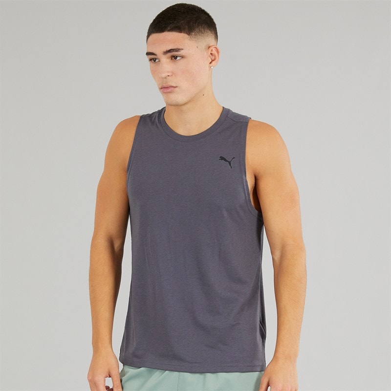 Puma Heren dryCELL Triblend Trainings T-shirt Galactic Grijs