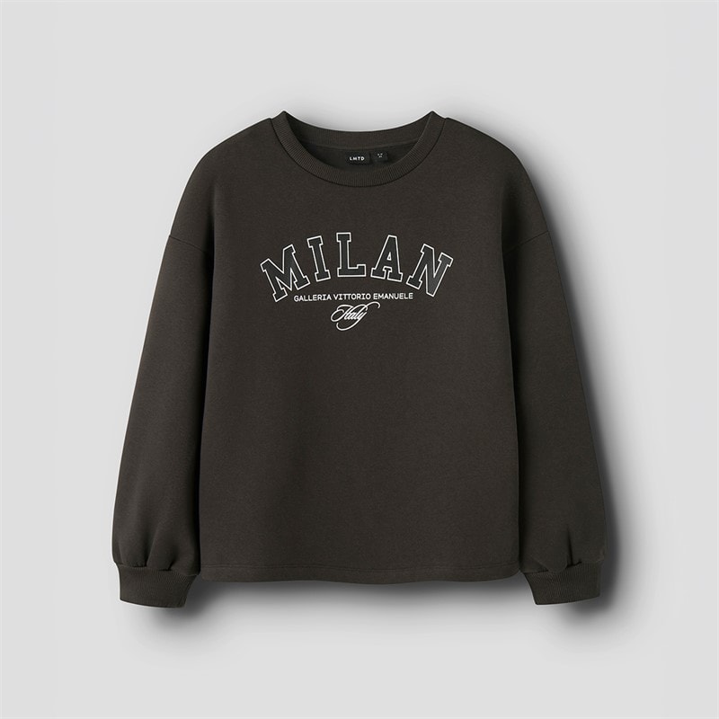 LMTD Sweatshirt O-col Faris Fille Black Coffee