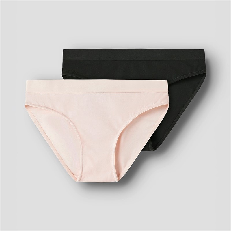 LMTD Meisjes Nantelle Set van 2 Slipjes Crystal Pink/Zwart