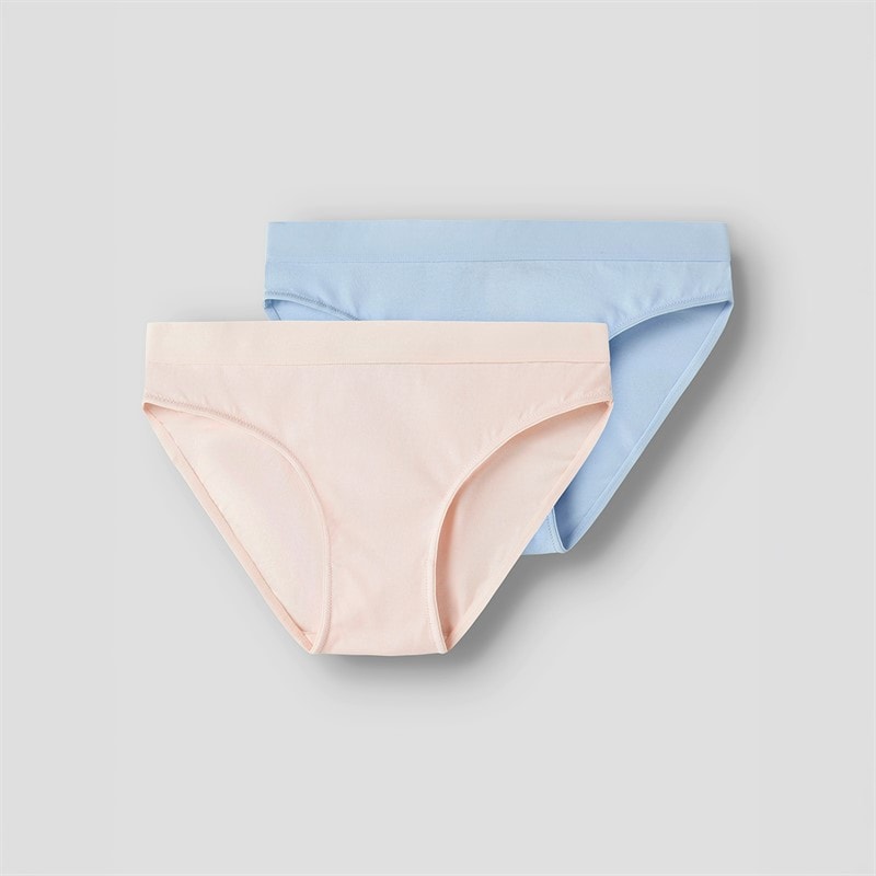 LMTD Meisjes Nantelle Set van 2 Onderbroeken Crystal Pink/Blauw