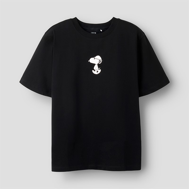 LMTD T-shirt Affy Snoopy Garçon Noir