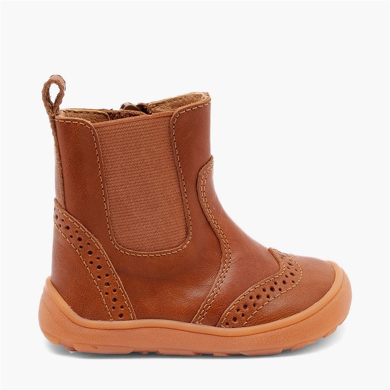 Bisgaard Bottes Katie Enfant pieds nus Cognac