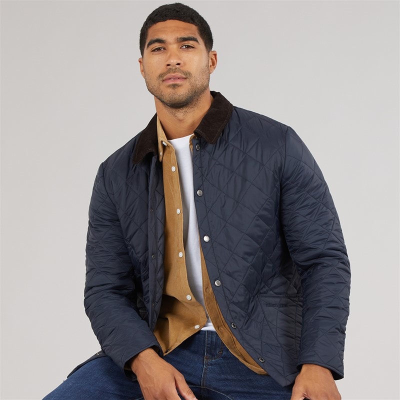 Feraud Herren mittelschwer gesteppter Mantel Navy