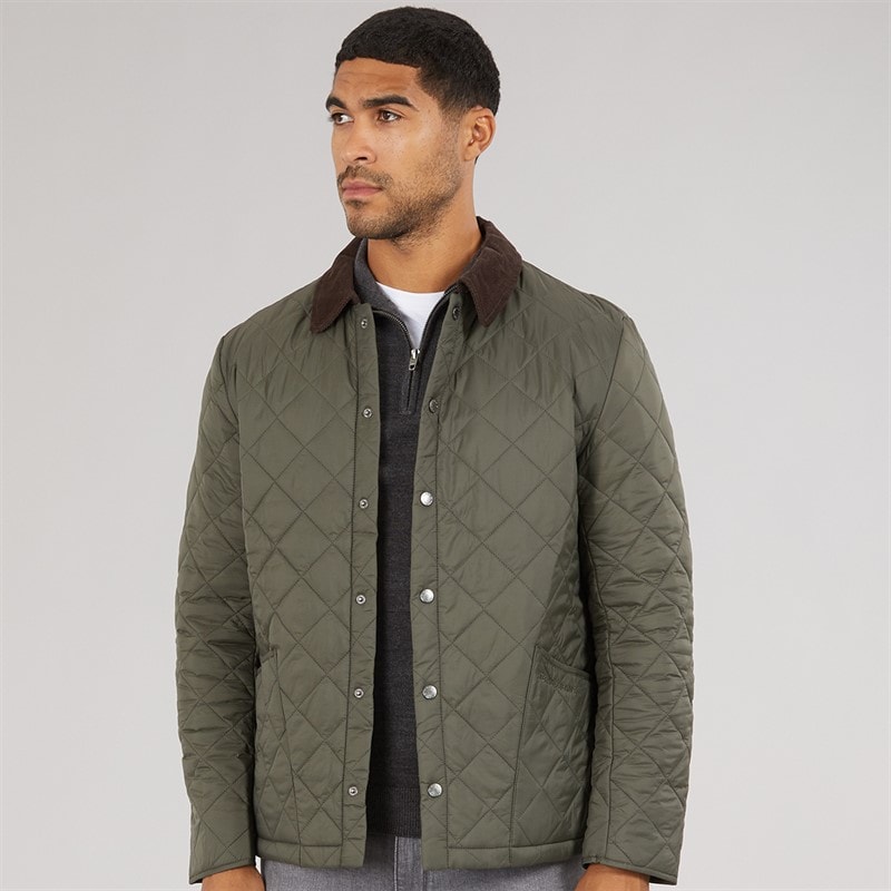 Feraud Herren mittelschwer gesteppter Mantel Olive
