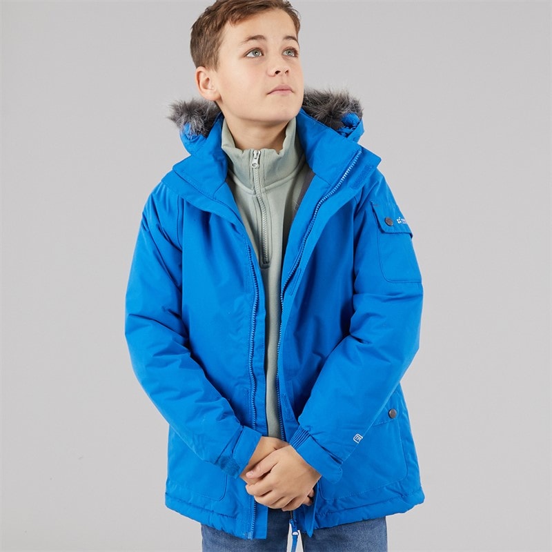 Trespass Waterdichte Isolatie Parka Jongens Holsey Elektrisch Blauw