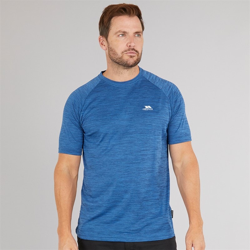Trespass T-Shirt Herren Leecana Tech Marine Melange