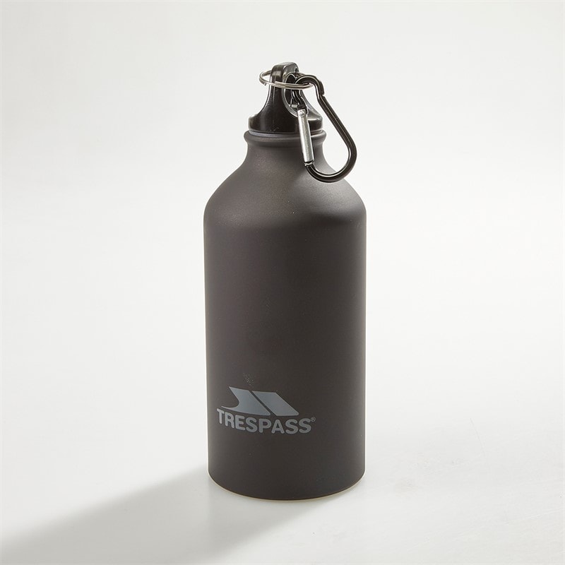 Trespass Bouteille de boisson Swig 500 ml en Acier inoxydable Noir mat