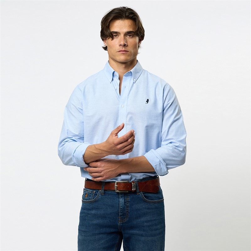 MCS Heren Greg Shirt Light Blue