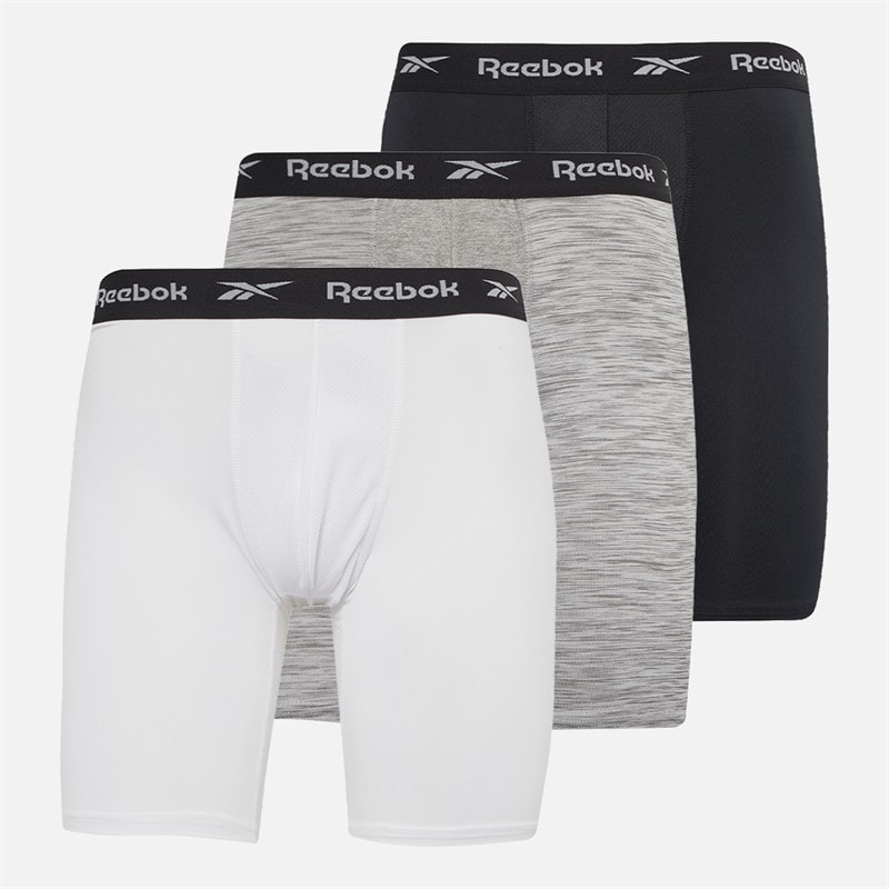 Reebok Heren Hogan Performance Driekwart Broeken Zwart/Wit/Grijs Melange