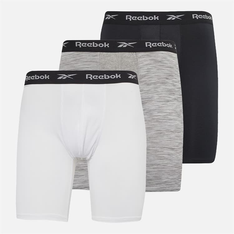 Reebok Heren Hogan Performance Driekwart Broeken Zwart/Wit/Grijs Melange