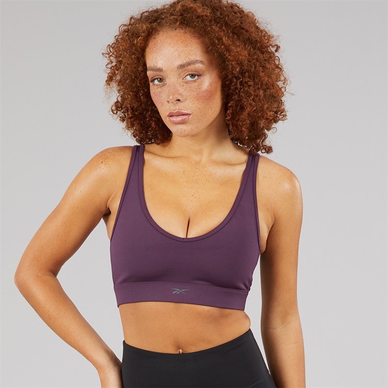 Reebok Soutien-gorge de sport actif léger Femme du collectif Dreamblend Midnight Plum