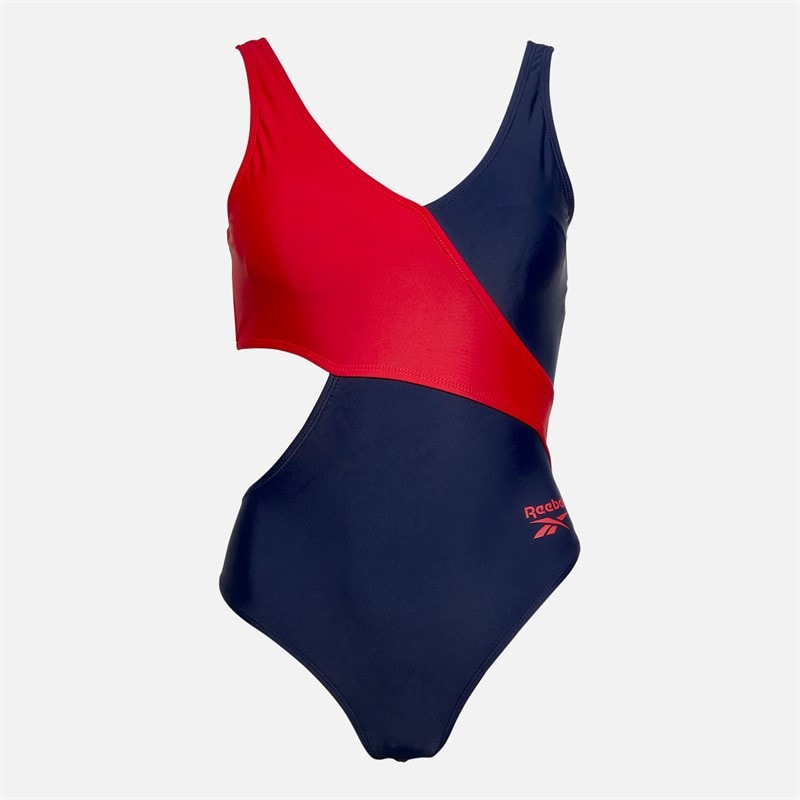 Reebok Maillot de bain Ariel Femme Navy/Rouge