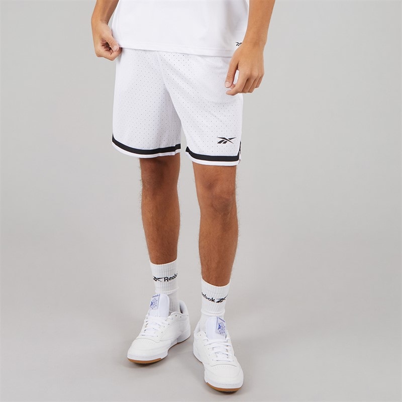 Reebok Shorts de basketball Reebok 7 pouces Homme Blanc