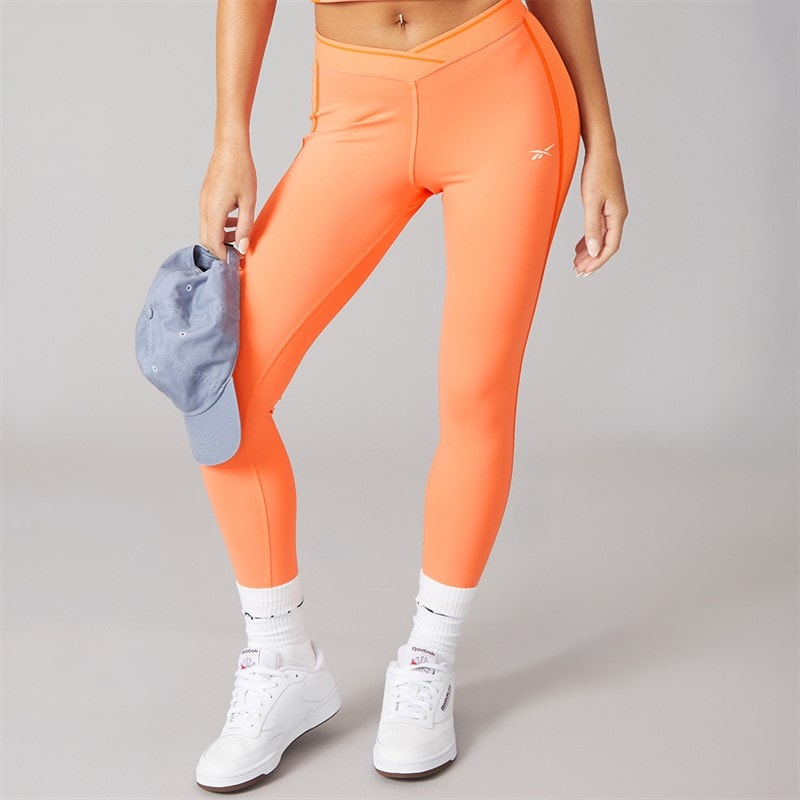 Reebok Leggings Femme taille haute 7/8 coupe ajustée Supercharged Coral