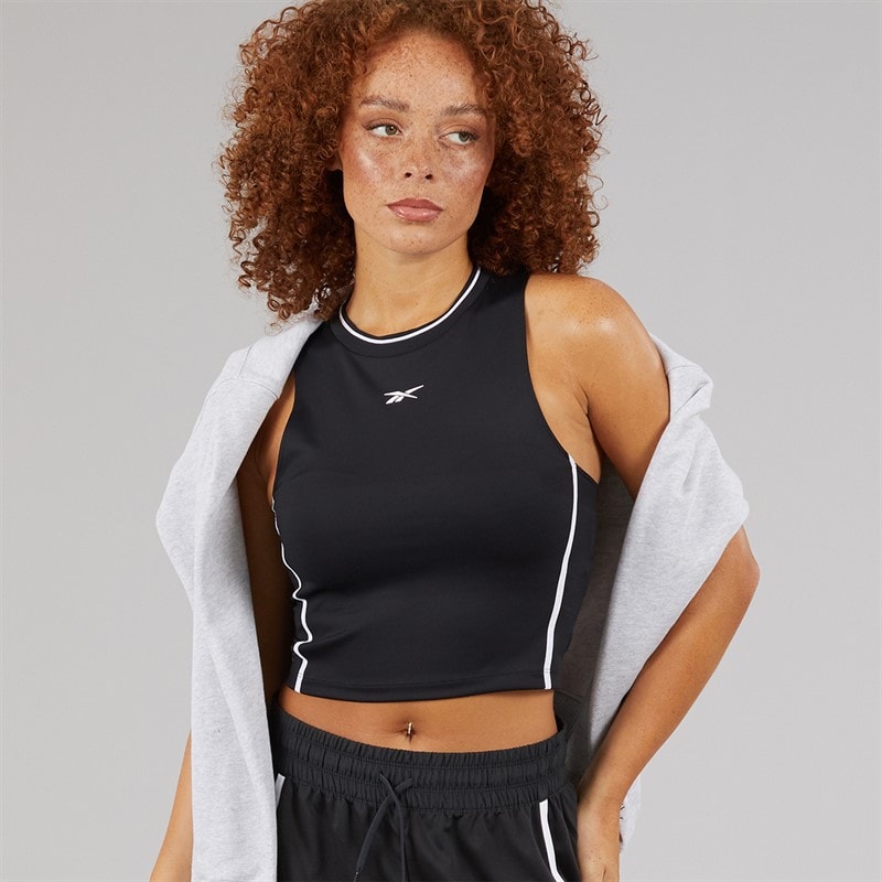 Reebok Débardeur d'équipe Femme Noir