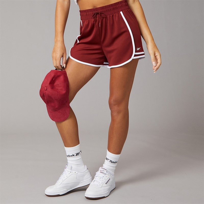 Reebok Shorts d'entraînement en maille ID Femme Rich Maroon