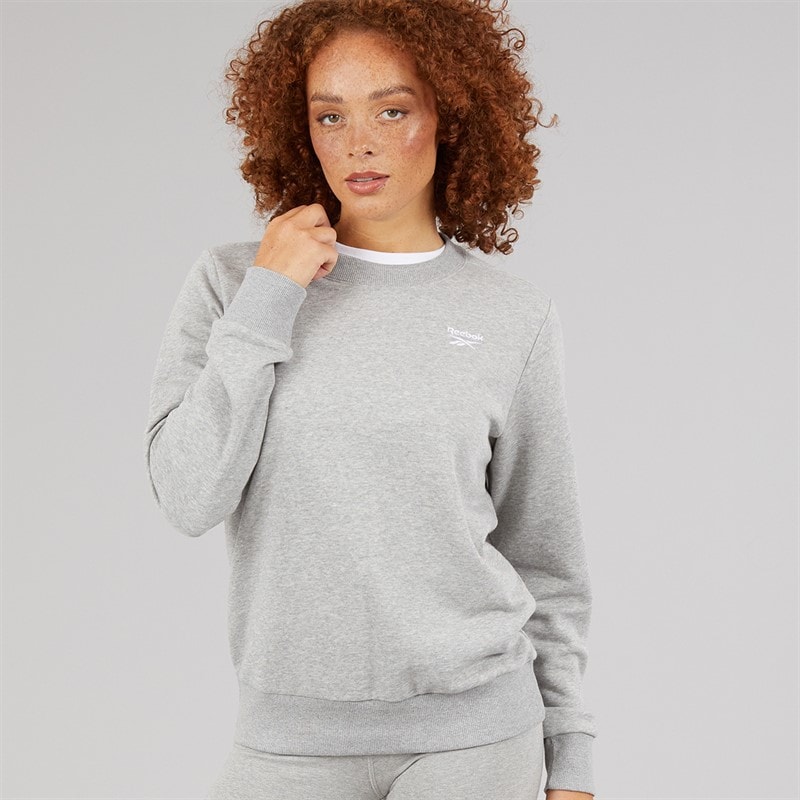 Reebok Sweatshirt en molleton Reebok Identity petit logo Femme Medium Grey Heather