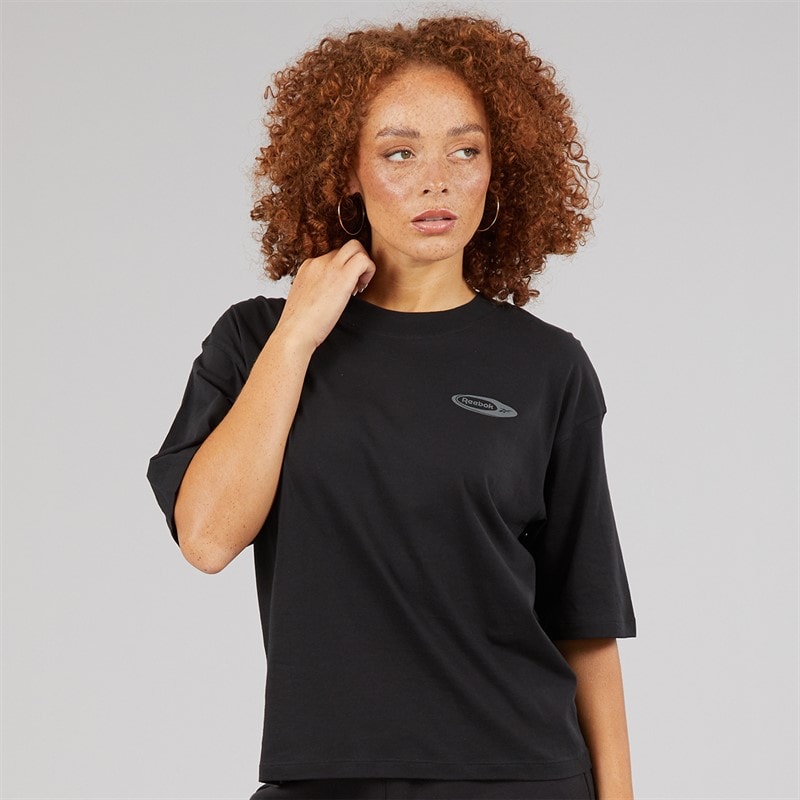 Reebok T-shirt d'identité et d'énergie de la marque Femme Noir