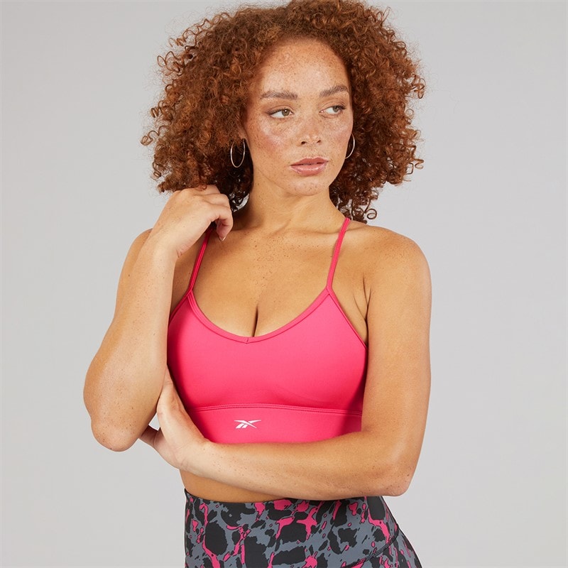 Reebok Brassière de sport Femme ID Train Tri-Back léger soutien Bold Pink