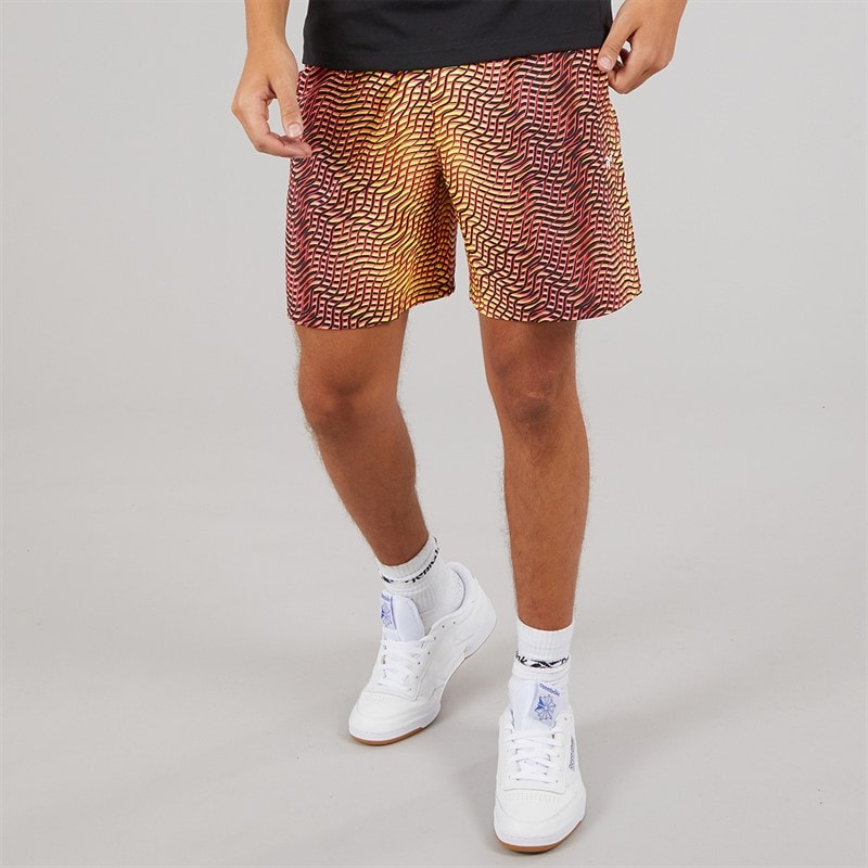 Reebok Shorts athlète Homme style branché coloré Electric Yellow