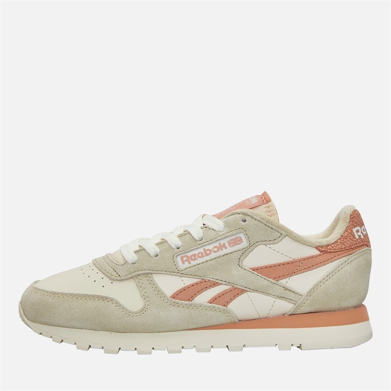 Reebok Baskets Classiques en Cuir Femme Craie Vintage/Beige classique/Terre cuite