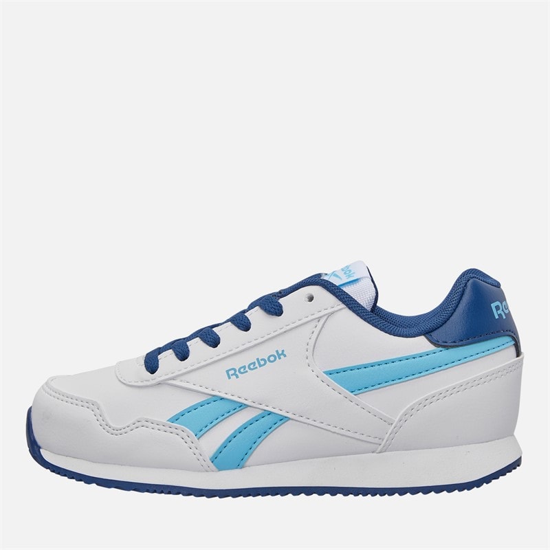 Reebok Junior Junge Royal Classic Jog 3.0 Turnschuhe Weiß/Digitalblue/Batik Blue