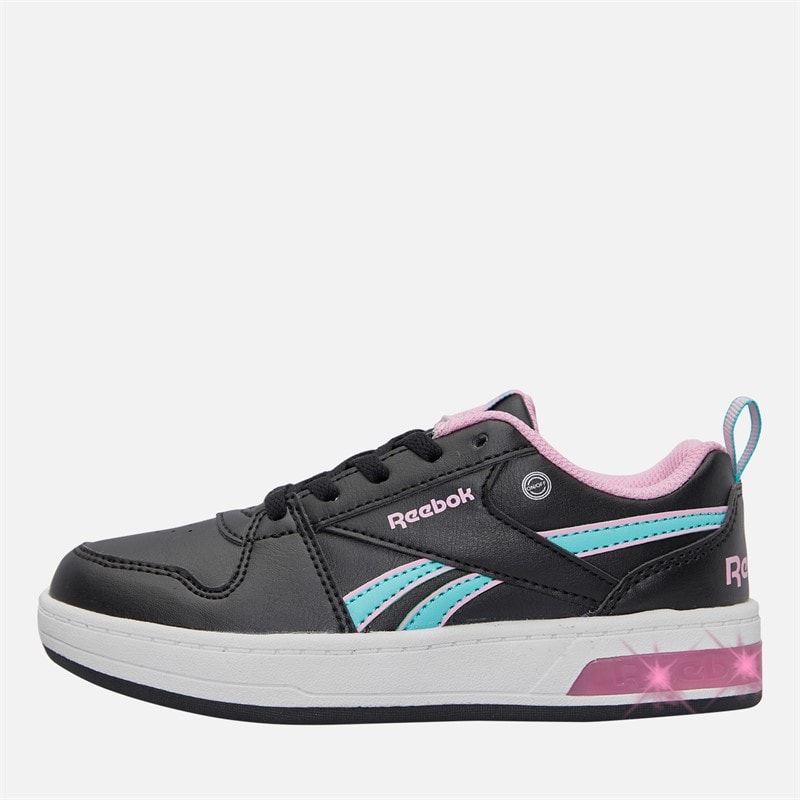 Reebok Fille Royal Prime Step N Flash Baskets Noir/Astro Rose/Aqua