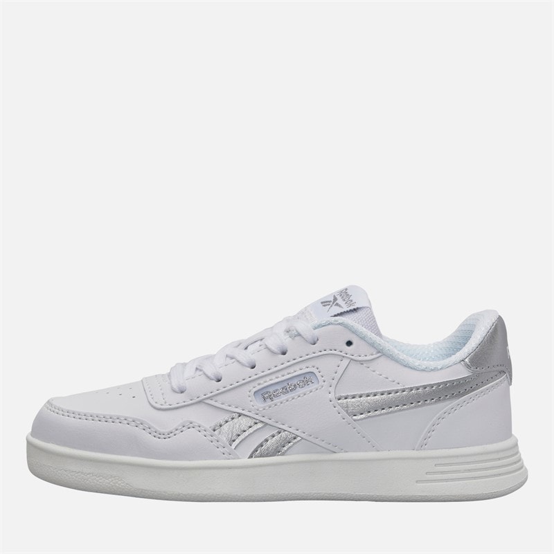 Reebok Baskets Junior Fille Court Advance Blanc/Blanc/Silver Metallic