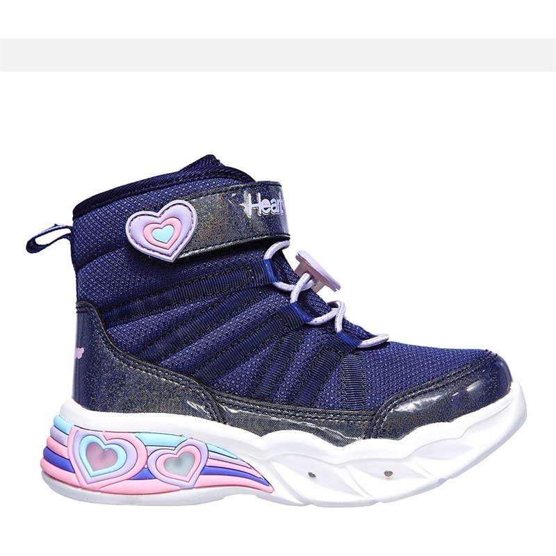 SKECHERS Mädchen lieben es zu glänzen Sweetheart leichte Stiefel Navy Lavender