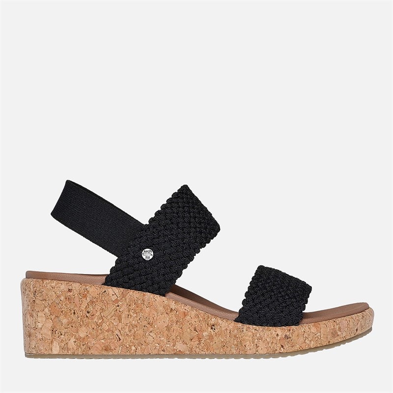 SKECHERS Sandales Beverlee Arch Fit Femme Noir
