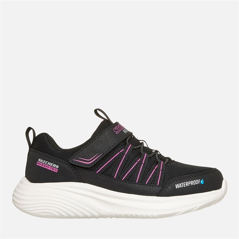 SKECHERS Meisjes Bounder Pro Waterdichte Sneakers Zwart