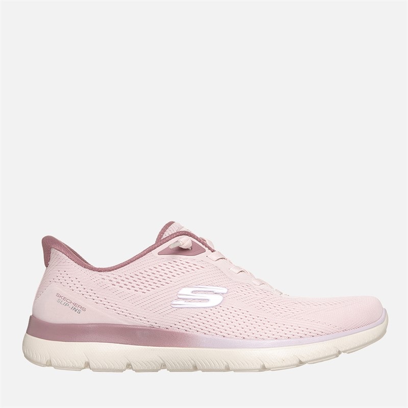 SKECHERS Dames Summits Sweet Skies Slip Ins Sneakers Roze