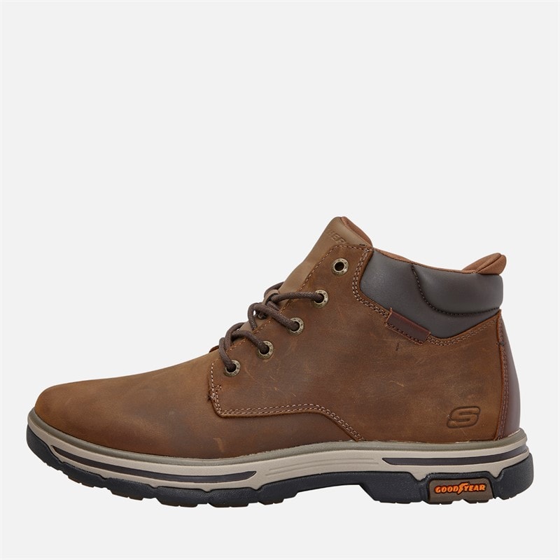 SKECHERS Heren Relaxed Fit Segment 2.0 Brogden Laarzen Desert Brown
