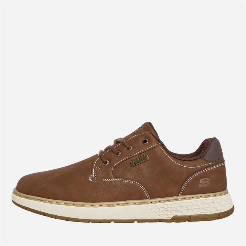 SKECHERS Heren waterdichte relaxed fit Garlan Pryor schoenen Bruin