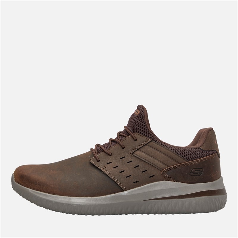 SKECHERS Heren Delson 3.0 Ezra Schoenen Dark Brown