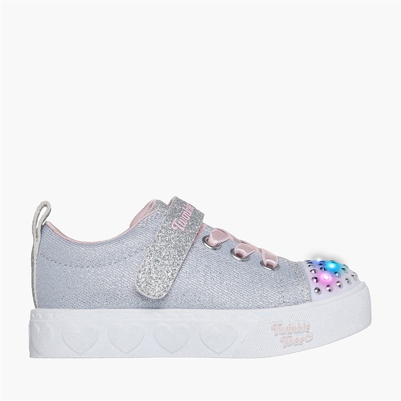 SKECHERS Mädchen Twinkle Toes Sneaker Grau