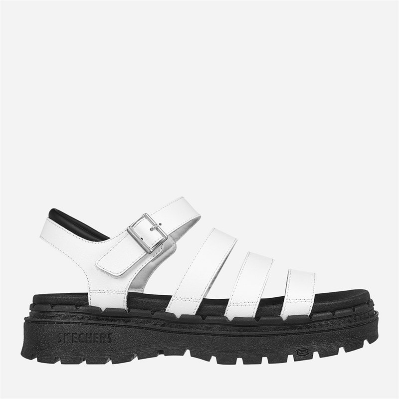 SKECHERS Dames Jammers Poppin Sandalen Wit