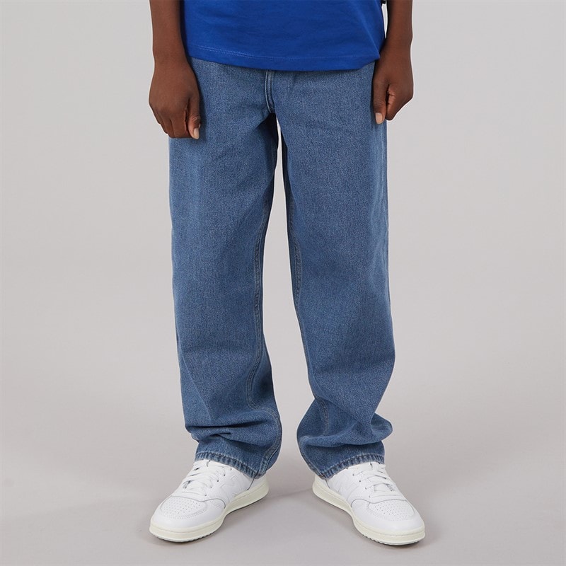 ONLY & SONS Junge verblassen lose Passform Jeans Medium Blue Denim