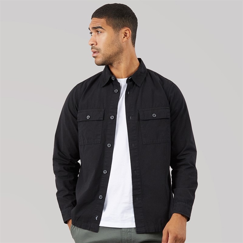 THREADBARE Mini shacket dla niego kolor Black