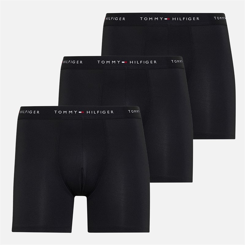 Tommy Hilfiger Herren Drei Pack Boxer Slips Schwarz/Schwarz/Schwarz