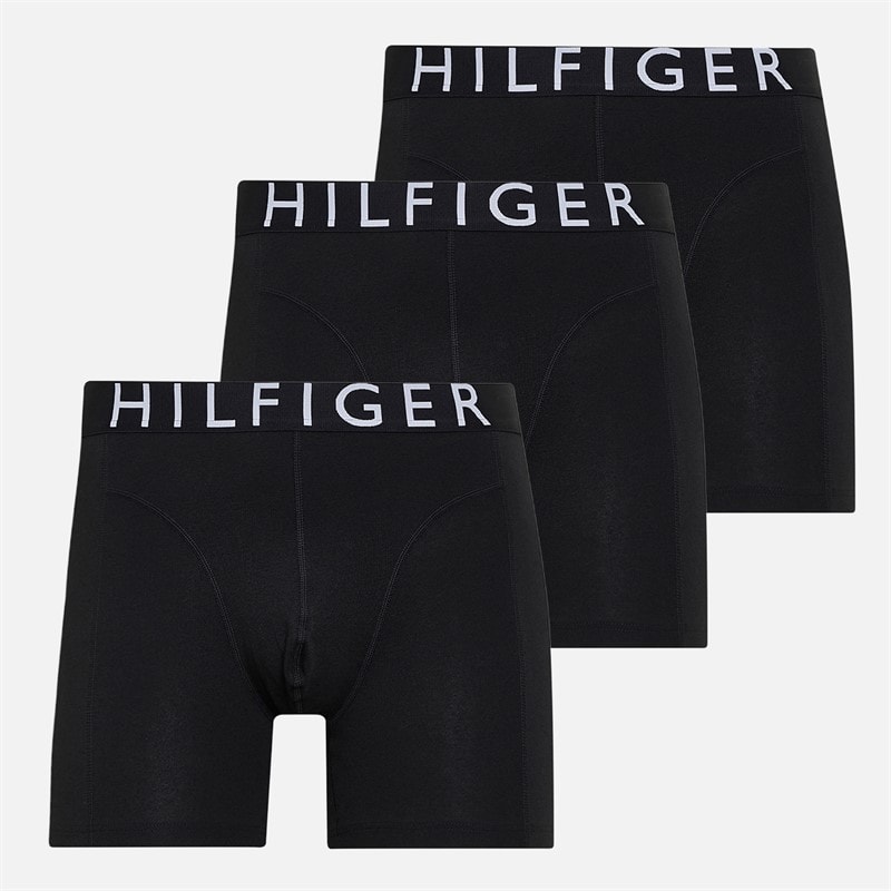Tommy Hilfiger Herren 3er-Pack Boxerslips Schwarz/Schwarz/Schwarz