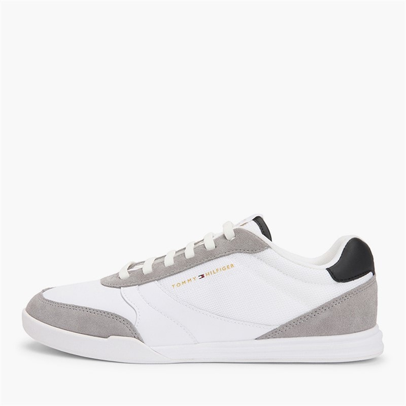 Tommy Hilfiger Low Pro sneakersy ze skóry mieszanej dla niego kolor White