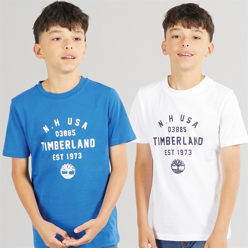 Timberland Junge Zweierpack T-Shirts Weiß